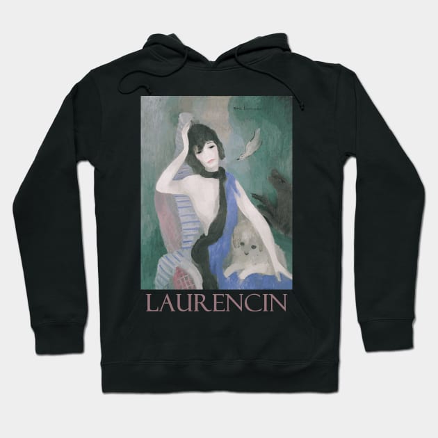 Portrait of Coco Chanel with Dog by Marie Laurencin Hoodie by Naves